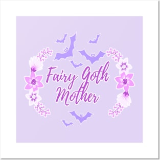 Pastel Bats Fairy Goth Mother Posters and Art